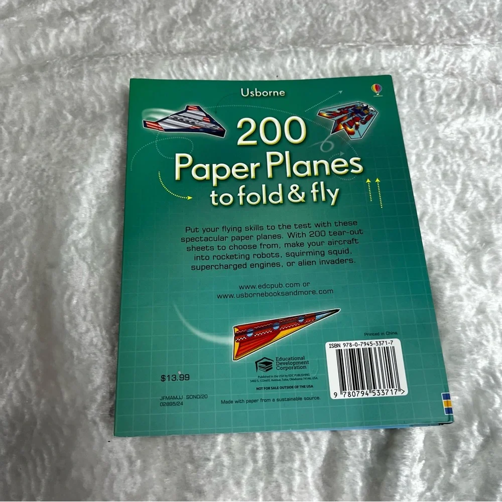 Usborne- Solar System Puzzle,Dinosaur Origami and Paper Plane book. All New!